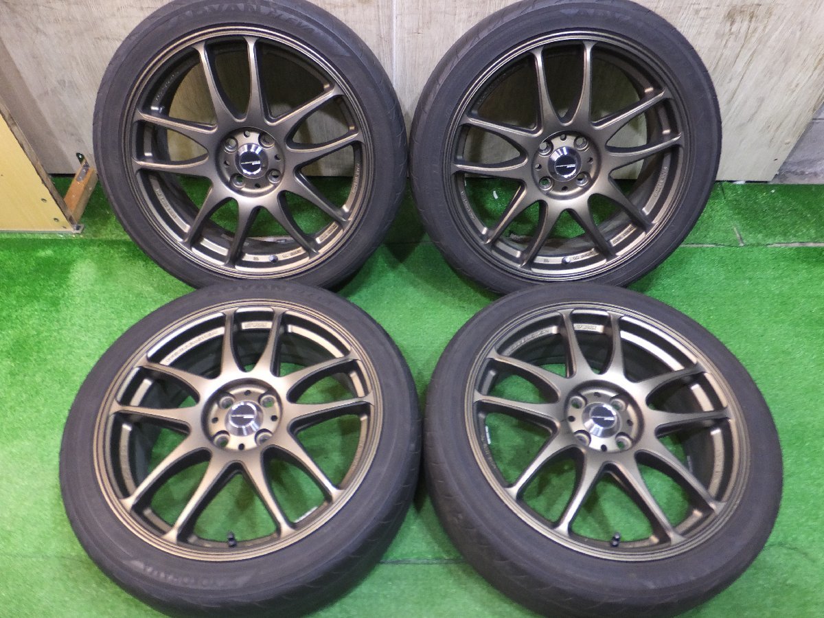品質保証，安い キレイ 205/45R17 WORK EMOTION Kiwami ヨコハマ アドバン FLEVA ワーク エモーション 極 17インチ PCD100/4H(ラジアルタイヤ)｜売買されたオークション情報、yahooの商品情報をアーカイブ公開 - オークファ 4穴