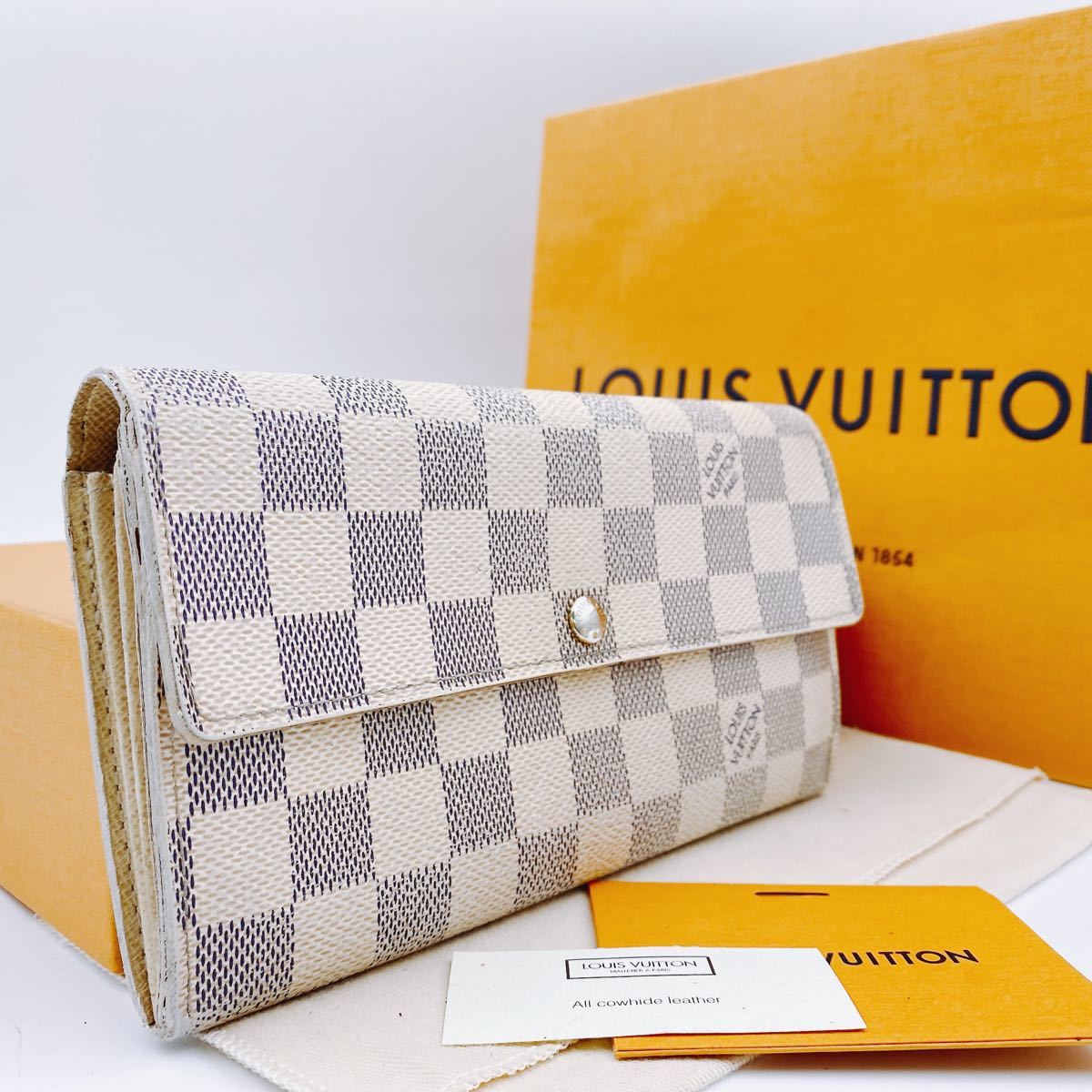 人気セール A654 正規品 LOUIS VUITTON ルイヴィトン ダミエ アズール ポルトフォイユ サラ 長財布 二つ折り財布 ウォレット N61735/CA0099(ダミエライン)｜売買されたオークション情報、yahooの商品情報をアーカ 服飾小物