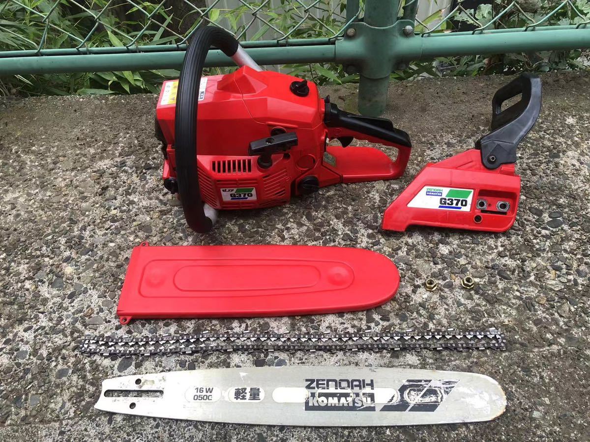 ジャンク品】KOMATSU ゼノア チェーンソー G370 ゼノア エンジン