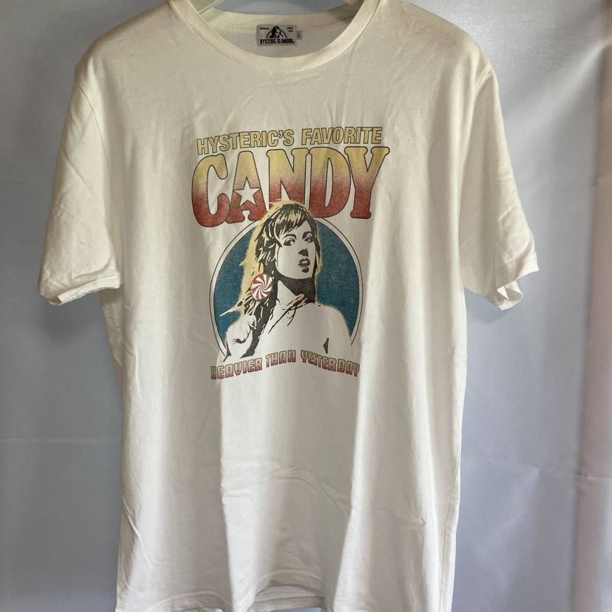 ヒステリックグラマー HYSTERIC GLAMOUR CANDY サイズL Tシャツ 日本製 