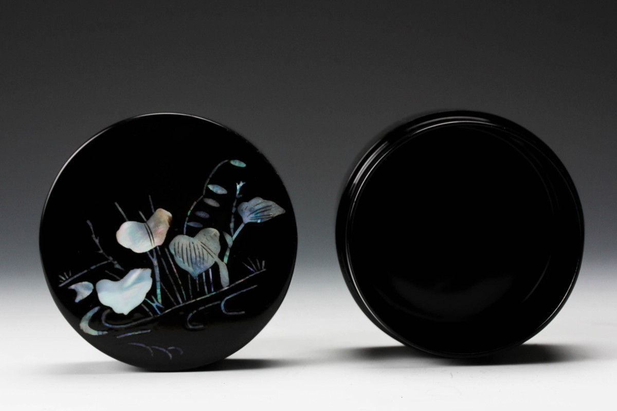 中村湖彩 四季 中棗 茶道具 茶器 漆器 共箱