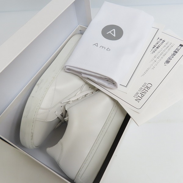 Amb/エーエムビー レザーローカットスニーカー 9838/41 /080 0 Amb KIPS 廃番ループ付きAmb 9838L KIPSレザー