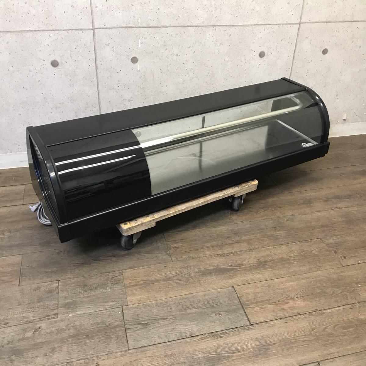 【埼玉発 直接引取可】ホシザキ 冷蔵ネタケース NHC-120B-L-B　W1200×D345×H270 冷蔵ショーケース 単相100V　I826-2