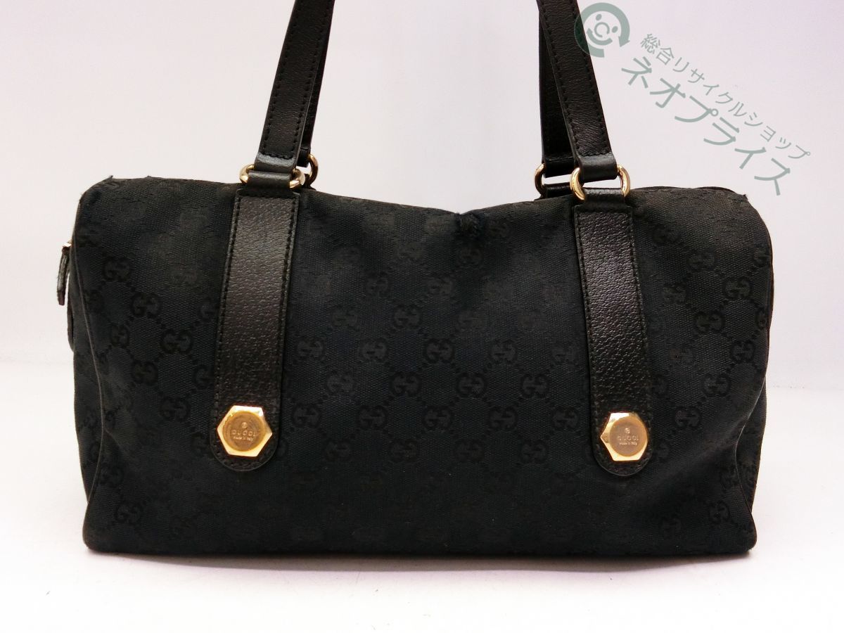 ◇Y6538 GUCCI グッチ GG キャンバス ミニ ボストン ハンド バッグ