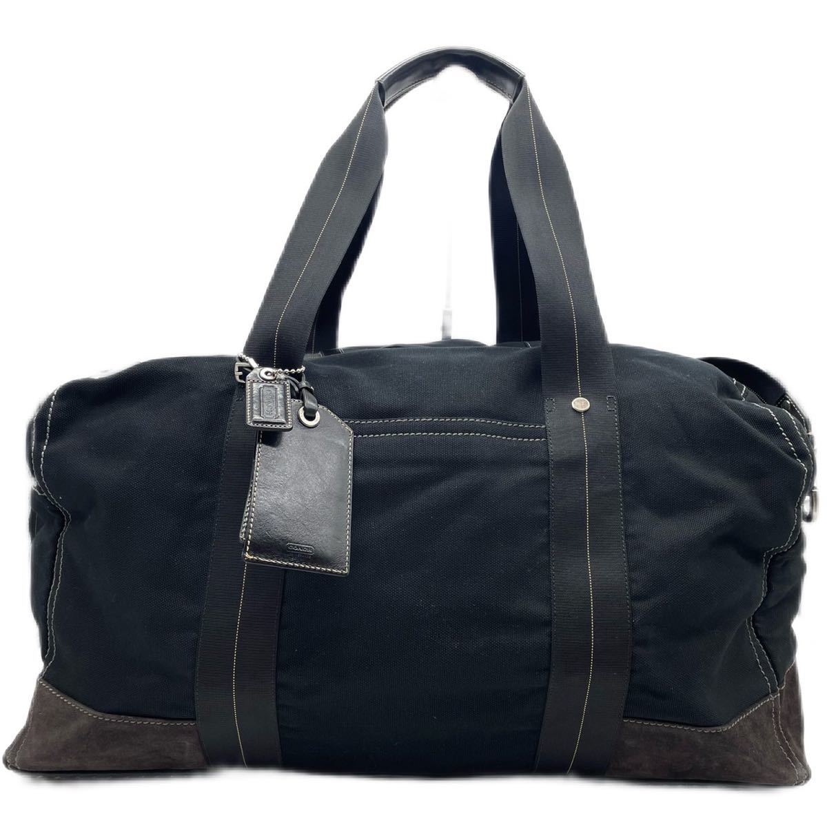 1円《美品・特大サイズ》COACH コーチ ボストンバッグ 2way ショルダー 
