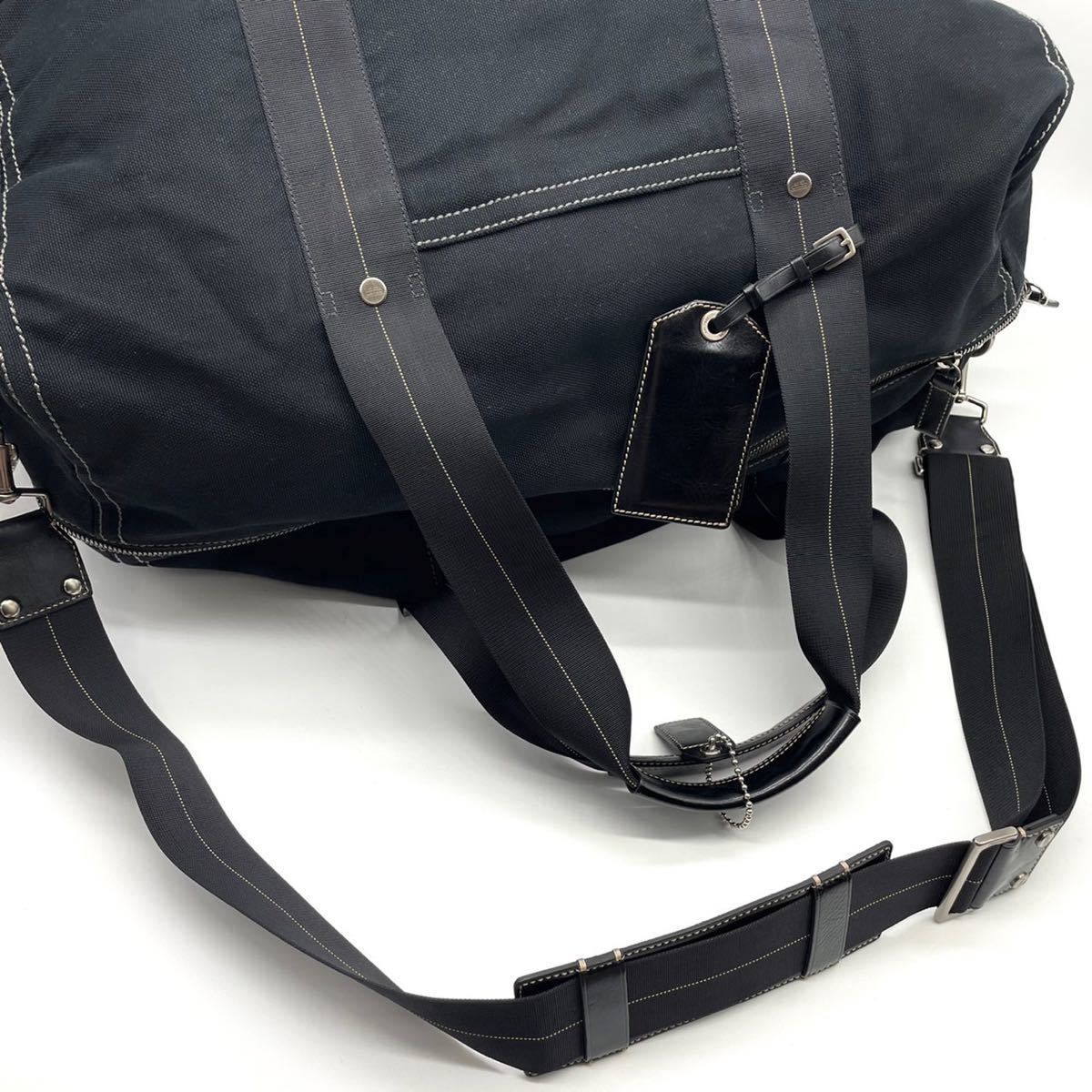 1円《美品・特大サイズ》COACH コーチ ボストンバッグ 2way ショルダー 