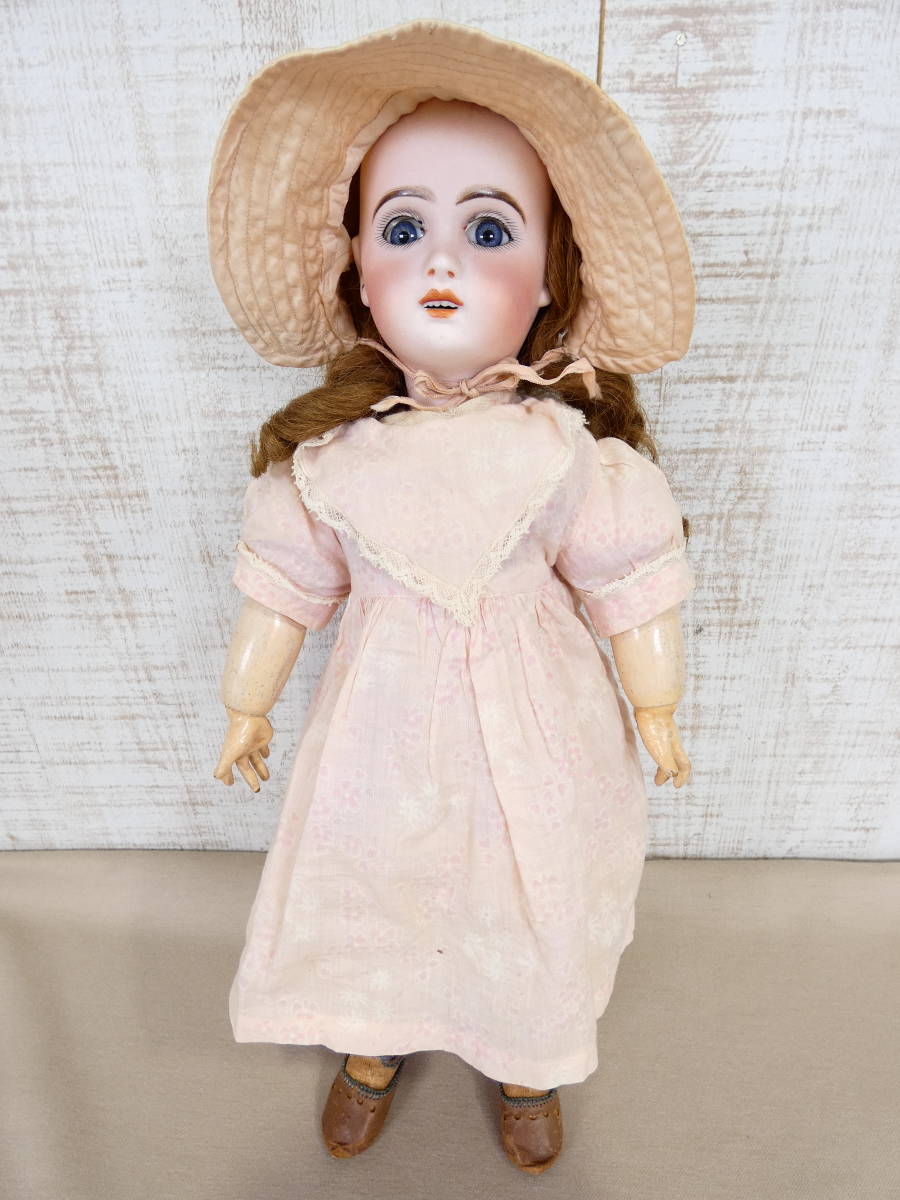 ◎ジャンク 詳細不明 ビスクドール 体長約45cm 関節可動式 破損あり 