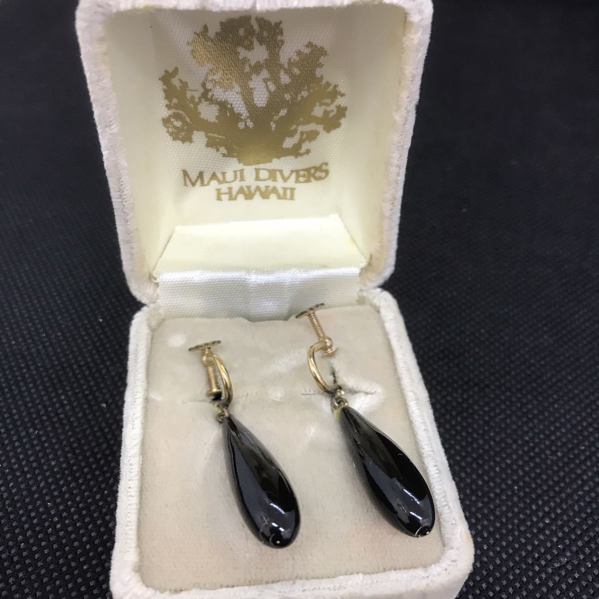 マウイダイバーズジュエリー MAUI DIVERS HAWAII 14K 黒珊瑚 マウイダイバーズジュエリー MAUI DIVERS HAWAII 14K 黒珊瑚