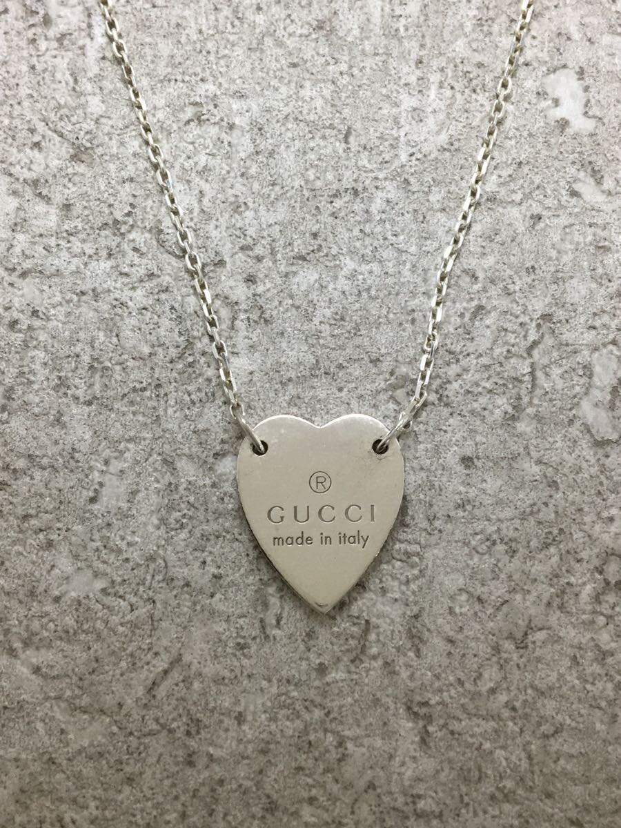 GUCCI◇ハート型/ネックレス/-/シルバー/トップ有 GUCCI グッチ
