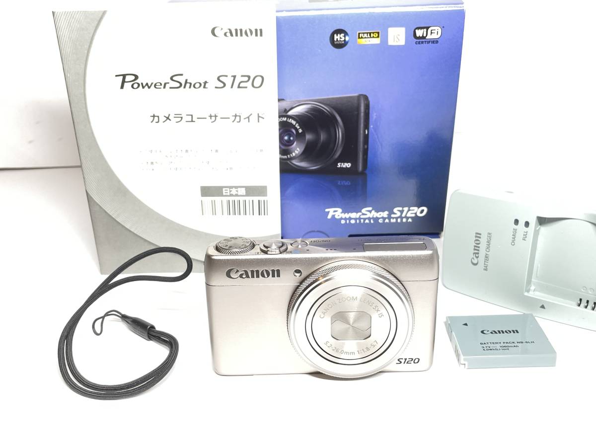 ☆美品♪ キャノン/Canon PowerShot S120 元箱、付属品多数♪ ♯1184