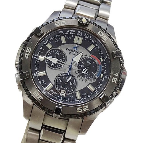 オシアナス カシャロ - OCW-P500TDJ-1A1JF カシオ クロノグラフ CASIO 