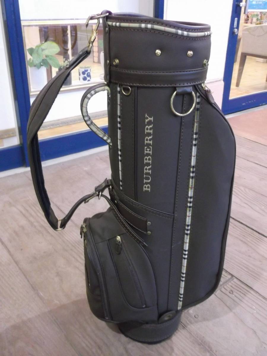 税込】1円スタート！！ 希少☆ BURBERRY GOLF キャディバッグ ブラウン