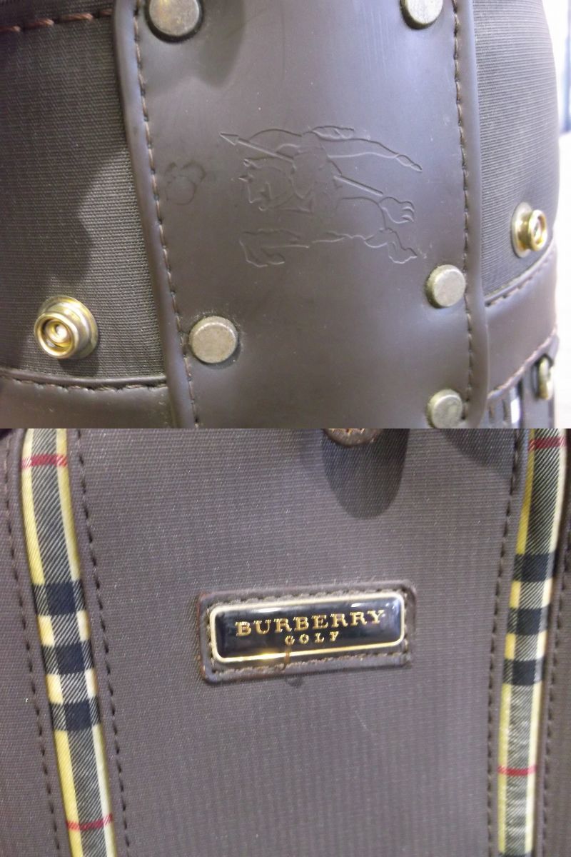 税込】1円スタート！！ 希少☆ BURBERRY GOLF キャディバッグ ブラウン