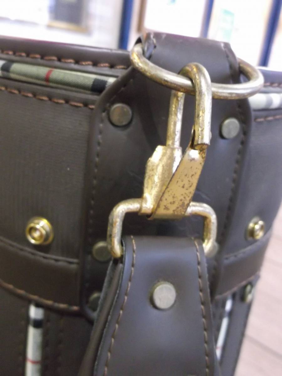 税込】1円スタート！！ 希少☆ BURBERRY GOLF キャディバッグ ブラウン