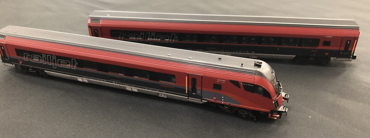 HOBBYTRAIN ÖBB railjet 4両セット H25224 (N) オーストリア連邦鉄道