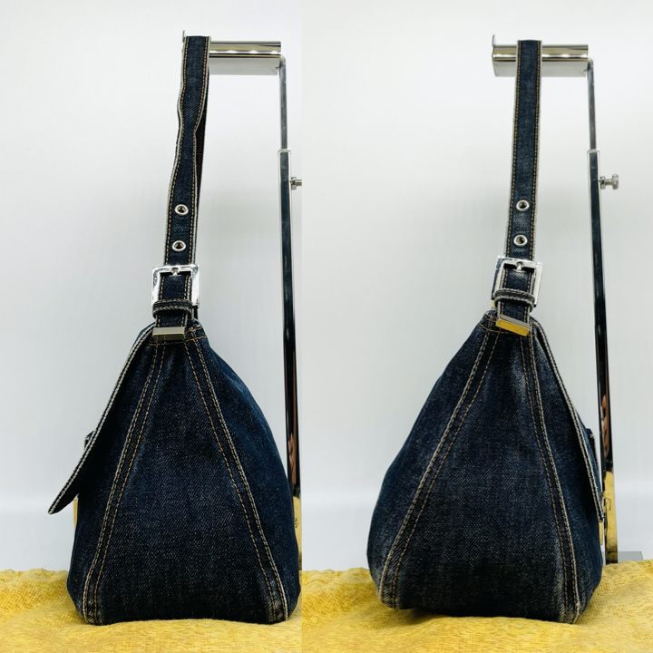 最高峰 高級】FENDI フェンディ マンマバケット デニム ショルダー