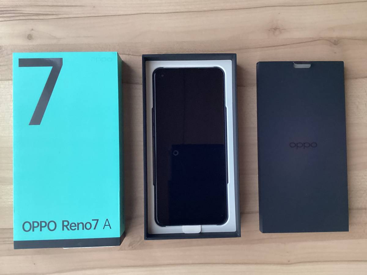 OPPO Reno 7a au版 未使用 判定〇 OPG04 スターリーブラック Android