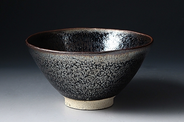 SP1164 木村盛和 鉄釉 窯変 天目 茶碗 碗 抹茶碗 茶器 茶道具 茶事(