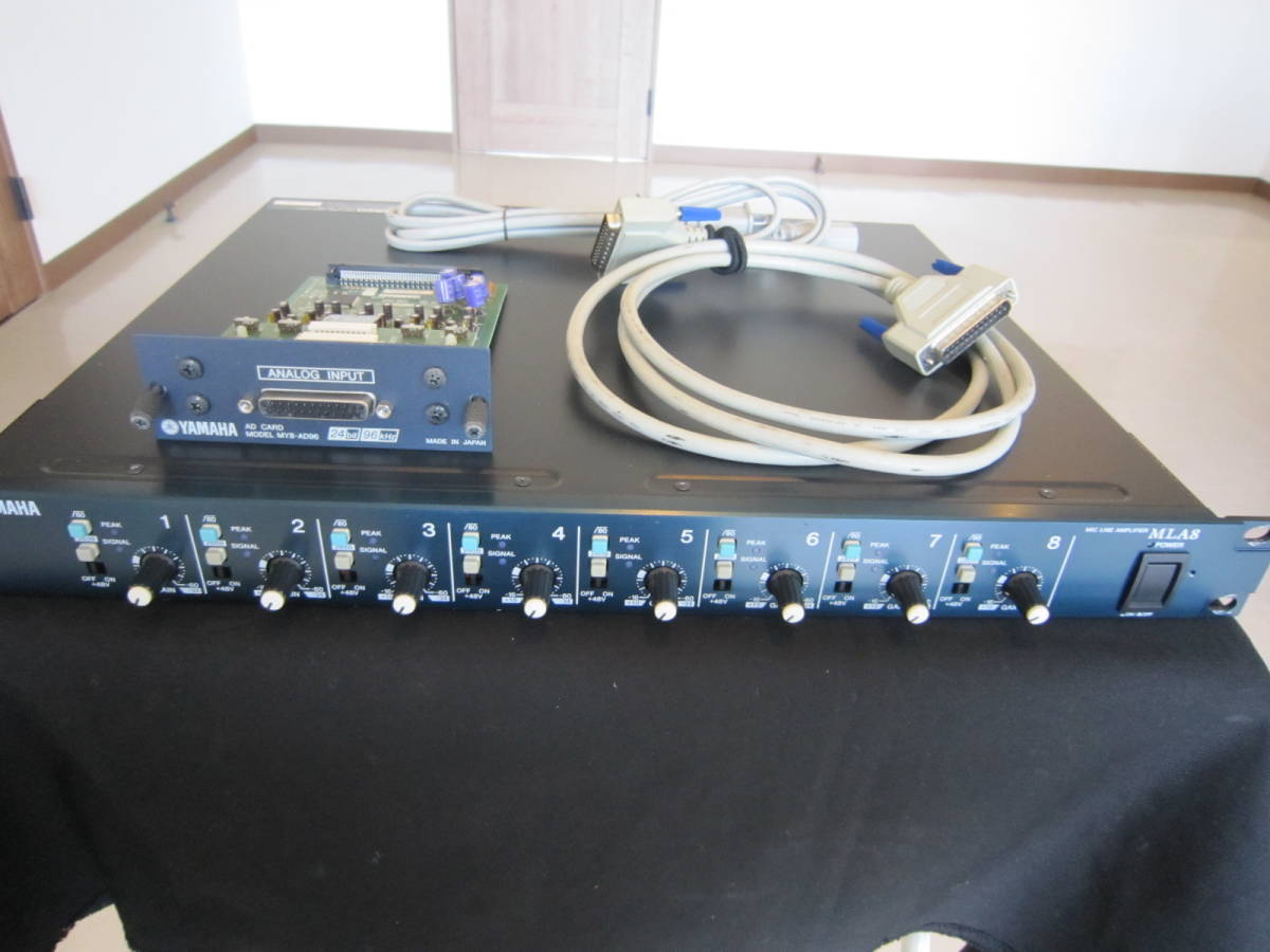 ☆YAMAHA MLA8 MY8-AD96☆YAMAHA8chプリアンプ、アナログ入力ADカード