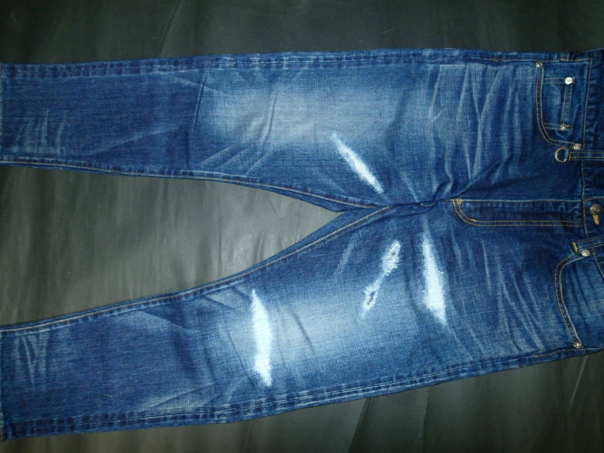 セール，限定SALE 美 uniform experiment 21AW UE-212033 M サイズ DAMAGED DENIM リペア 赤耳 セルビッチ デニム パンツ(ボトムス)｜売買されたオークション情報、yahooの商品情報をアーカイブ公開 - オークファン 男性用