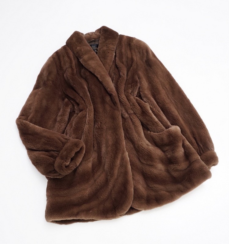 GL5057▽最高級毛皮▽ユキベルファム*シェアードミンク/MINK*リアルファ―