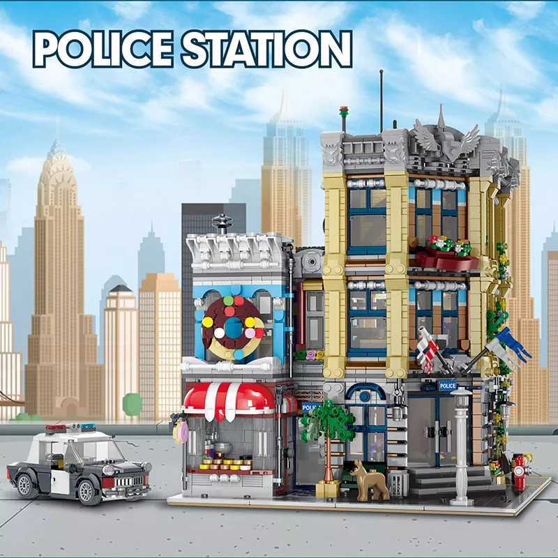 最安値[新作] LEGO互換 LEGO風 クリエイター 警察署 ポリスステーション 3111ピース : クリエイターエキスパート警察署用BRIKSMAX LED
