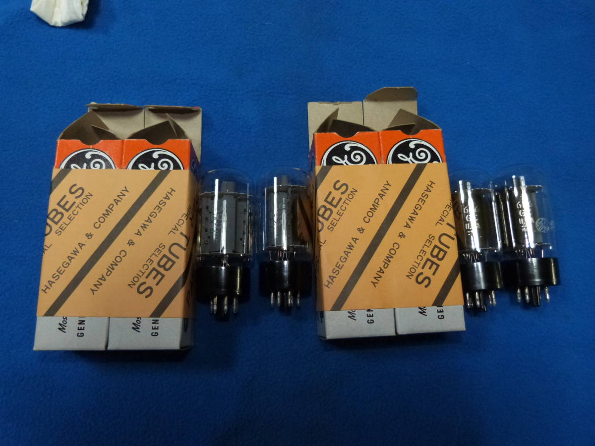 GE 6L6GC ペア―2本×2 未使用 6L6GC GE オーディオ機器 ペア2