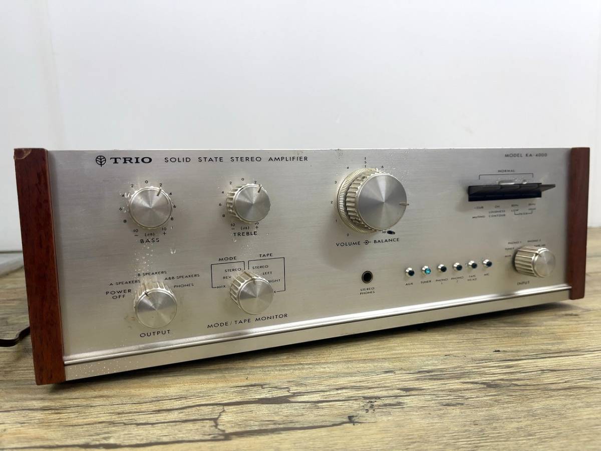 TRIO☆KA-4000☆ケンウッド☆プリメイン☆アンプ TRIO☆KA-4000☆ケンウッド☆プリメイン☆アンプ