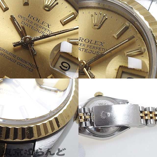 101615576 1円 ロレックス ROLEX デイトジャスト 時計 腕時計 レディース 自動巻 SS YG コンビ ジュビリーブレス 69173 cal.2135 不動 現状_7