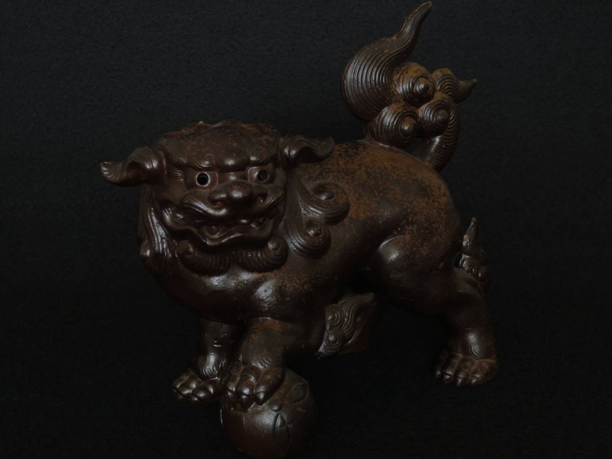 置物 城南骨董-古備前焼 獅子 - 城南骨董-備前焼 0 メルカリ 玉獅子 古 