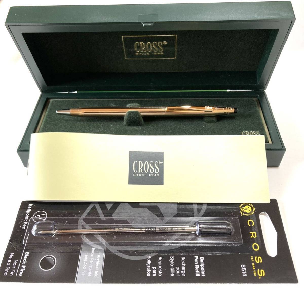 美品】 CROSS 旧ロゴ クロス クラシックセンチュリー 14金張