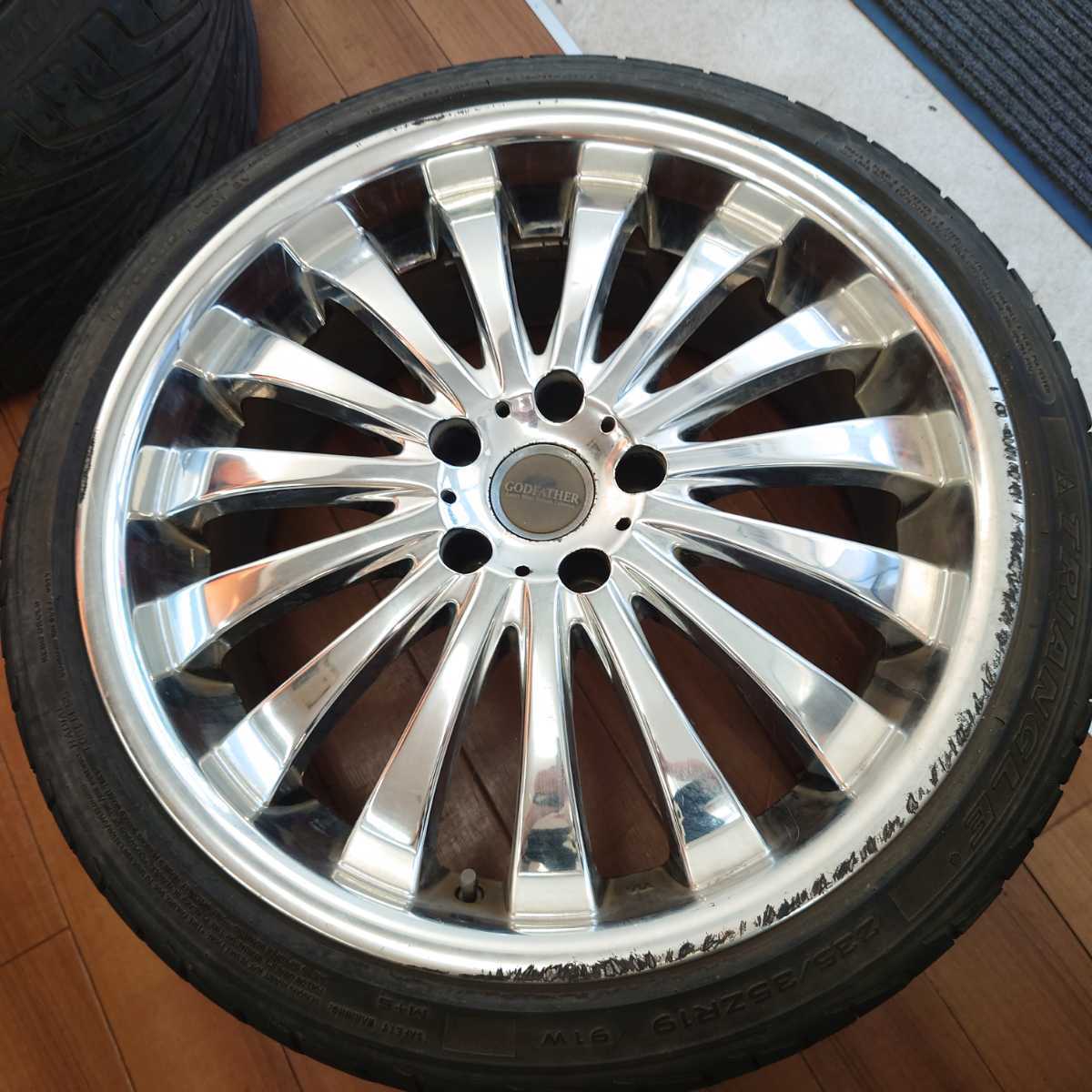 8033◇GODFATHER ゴッドファーザー 235/35ZR19 19インチ ホイール 5穴 