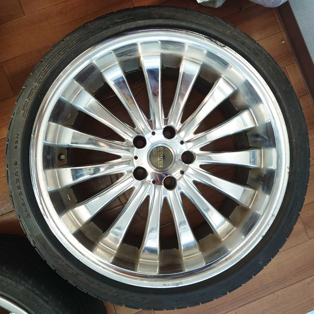 8033◇GODFATHER ゴッドファーザー 235/35ZR19 19インチ ホイール 5穴 