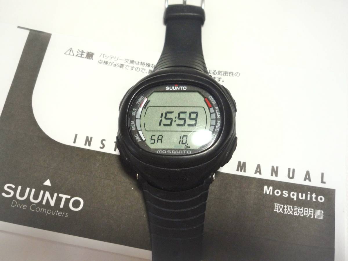 得価，お得 ジャンク扱い ダイブモード動作未確認 スント ダイブコンピュータ モスキート ブラック SUUNTO MOSQUITO 日本語取説付き(ダイブコンピュータ)｜売買されたオークション情報、yahooの商品情報を ダイブコンピュータ