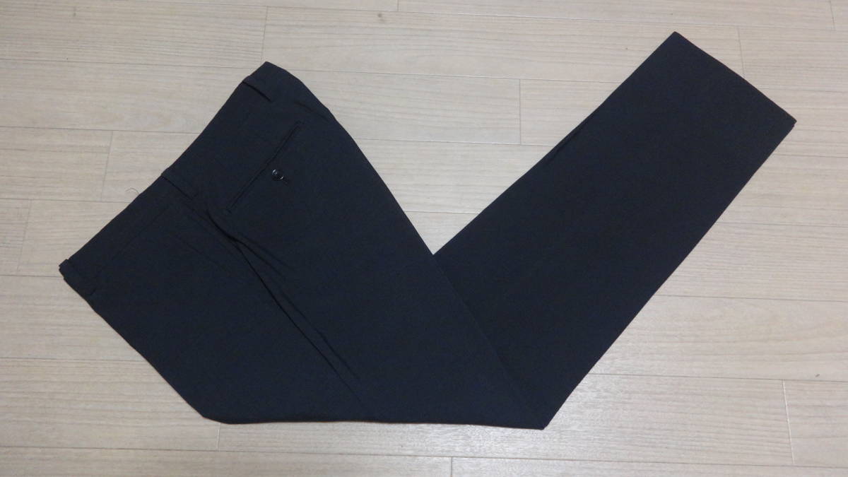 美品170cmW80cm A5位★MODA RITORNO★美シルエット★細身2Bスリムスーツ/光沢濃グレー織り素材★背抜シングル２釦★モダリトルノ/ビジネス