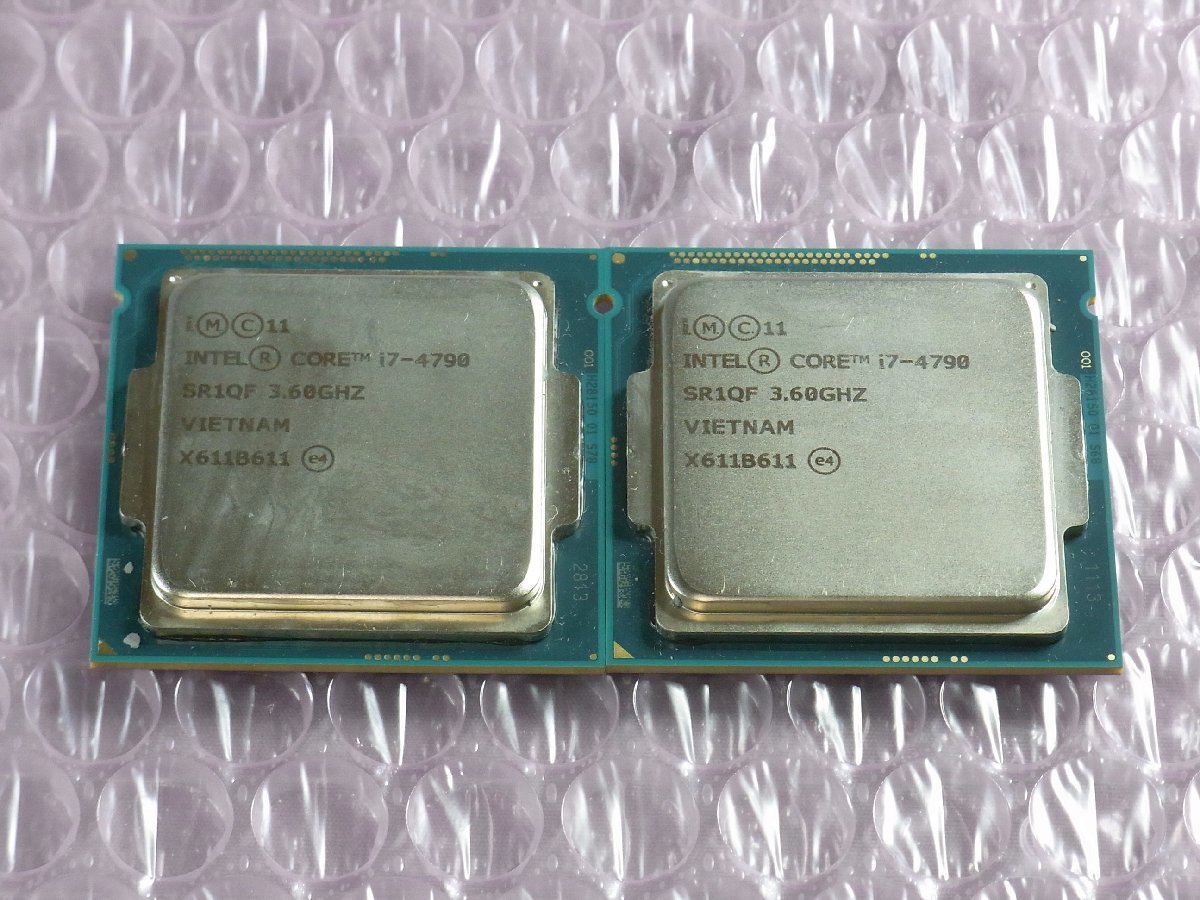 人気，豊富な B31319 O-09012 intel Core i7-4790 LGA1150 CPU 2個セット(Core i7)｜売買されたオークション情報、yahooの商品情報をアーカイブ公開 - オークファン Core i7
