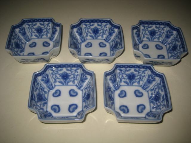 □深川製磁 茶器揃 共箱付 染錦 葡萄文□美術有田焼/在銘/未使用/美品