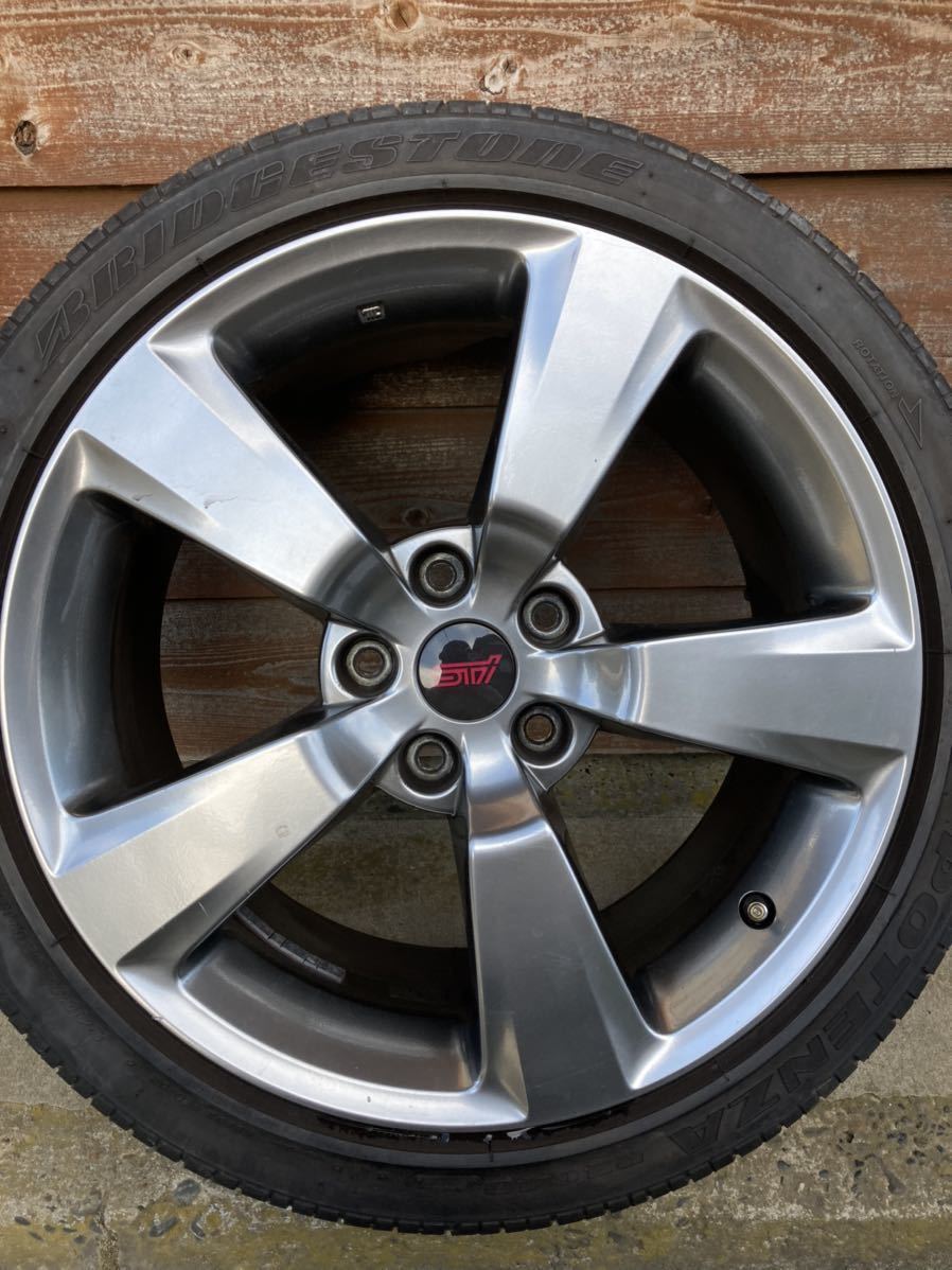 送料無料】インプレッサ WRX STI 純正ホイール 245/40R18 4本セット 