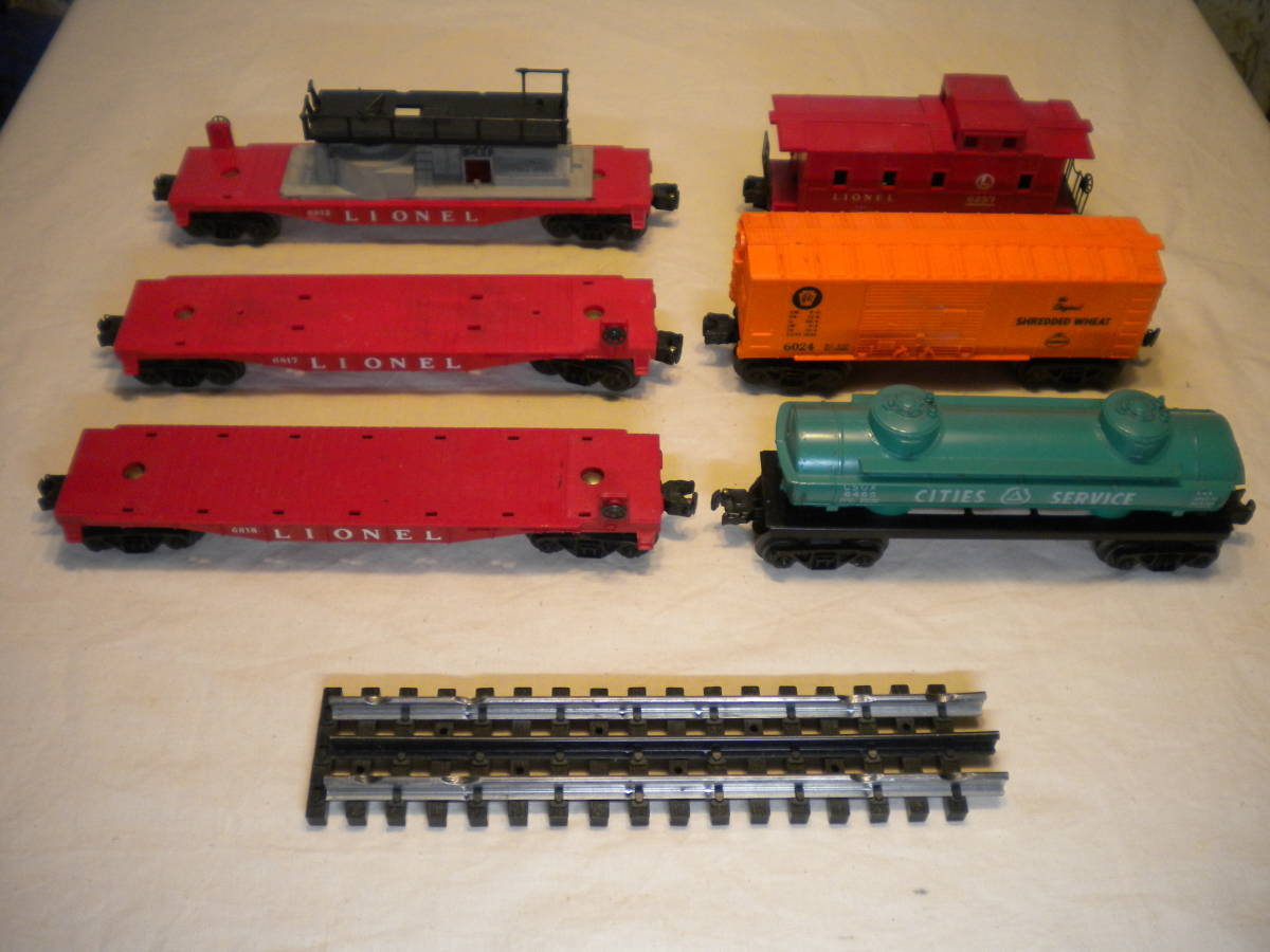 超激得，新作 三線式Ｏゲージ 米国 LIONEL ライオネル社製 貨車6両 レール1本 使用品 欠点あり(Oゲージ)｜売買されたオークション情報、yahooの商品情報をアーカイブ公開 - オークファン Oゲージ