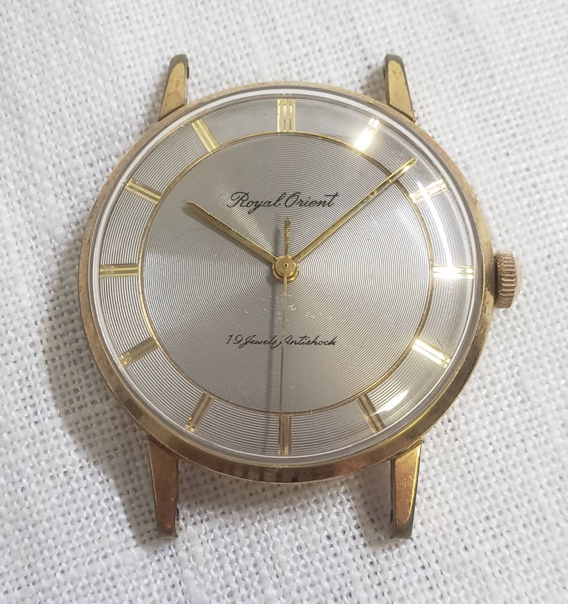 ロイヤルオリエント ORIENT ジャンク品 グレー文字盤 ROYAL 19石