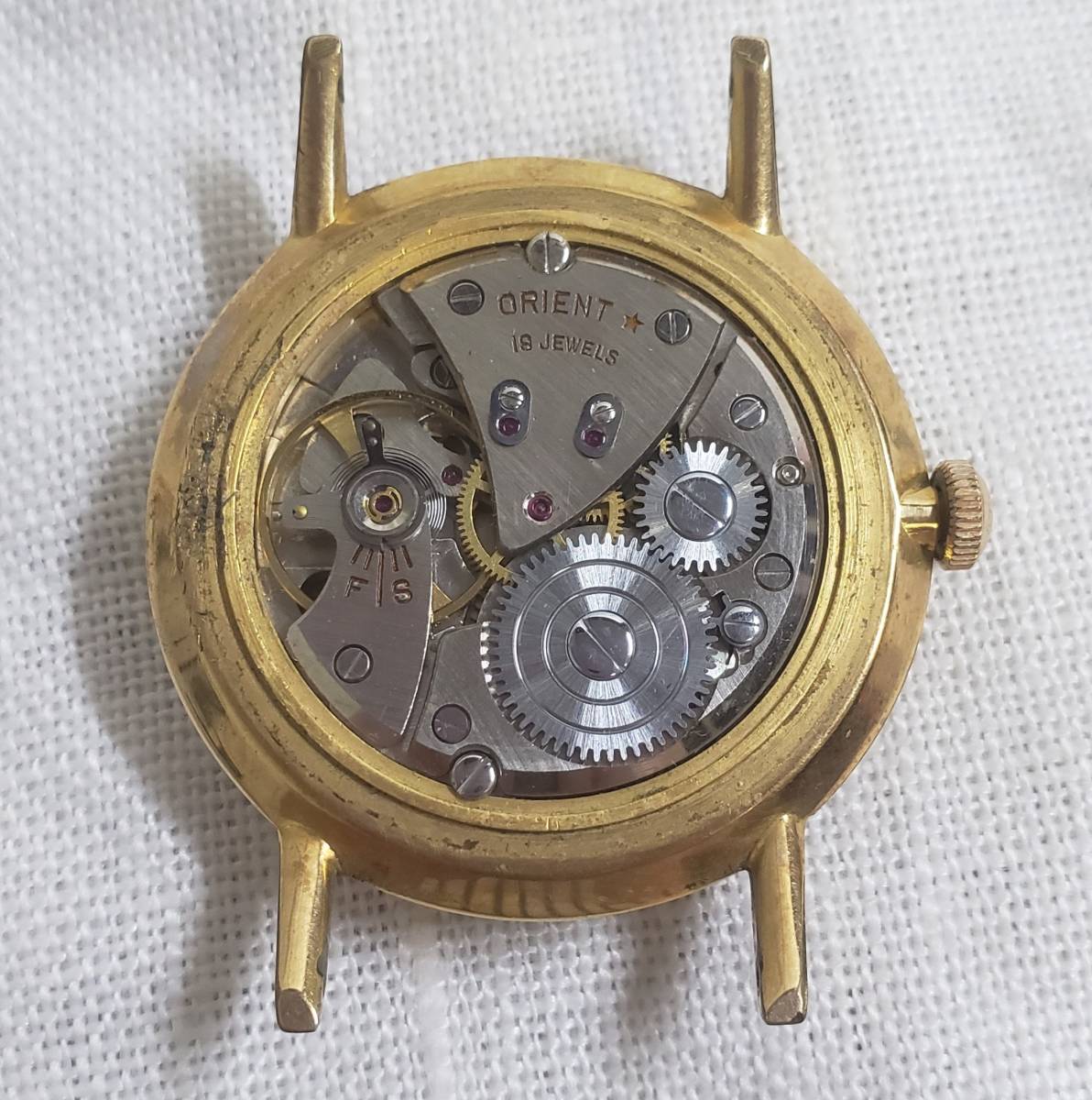 ロイヤルオリエント ORIENT ジャンク品 グレー文字盤 ROYAL 19石