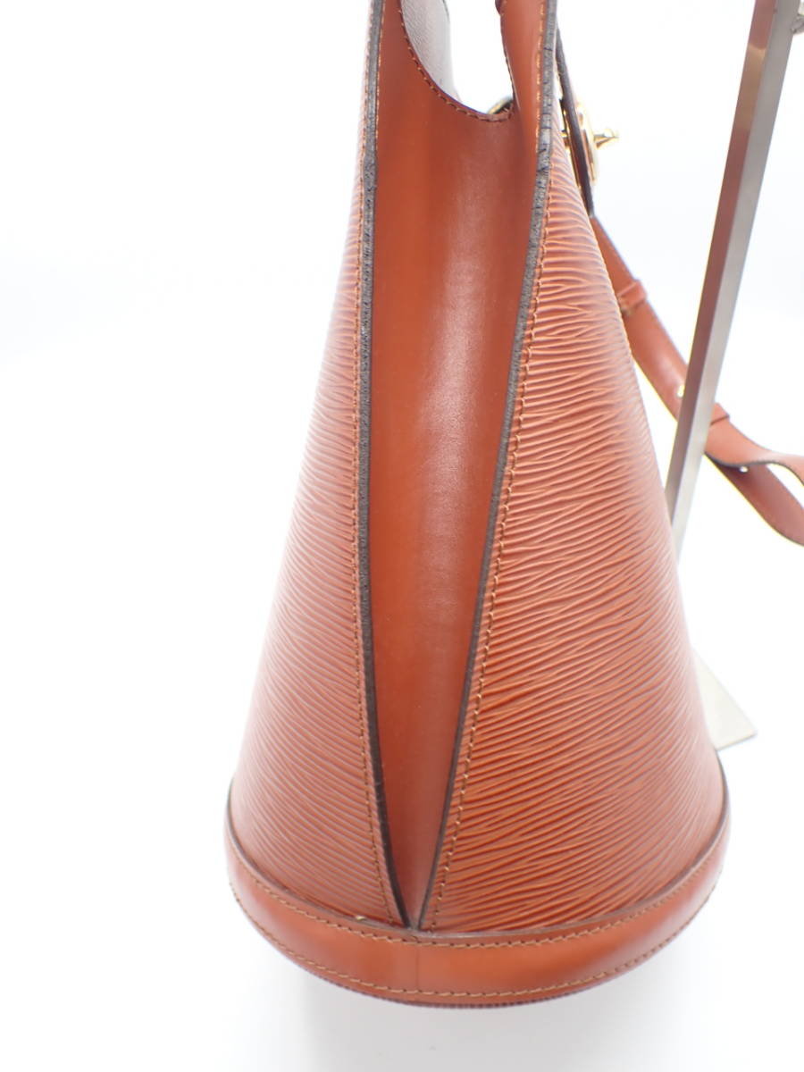 ■美品 ルイヴィトン LOUIS VUITTON エピ クリュニー ショルダー バッグ ブラウン 茶 1円 1スタ エピ VUITTON LOUIS M42955 キーポル55 アルマBB