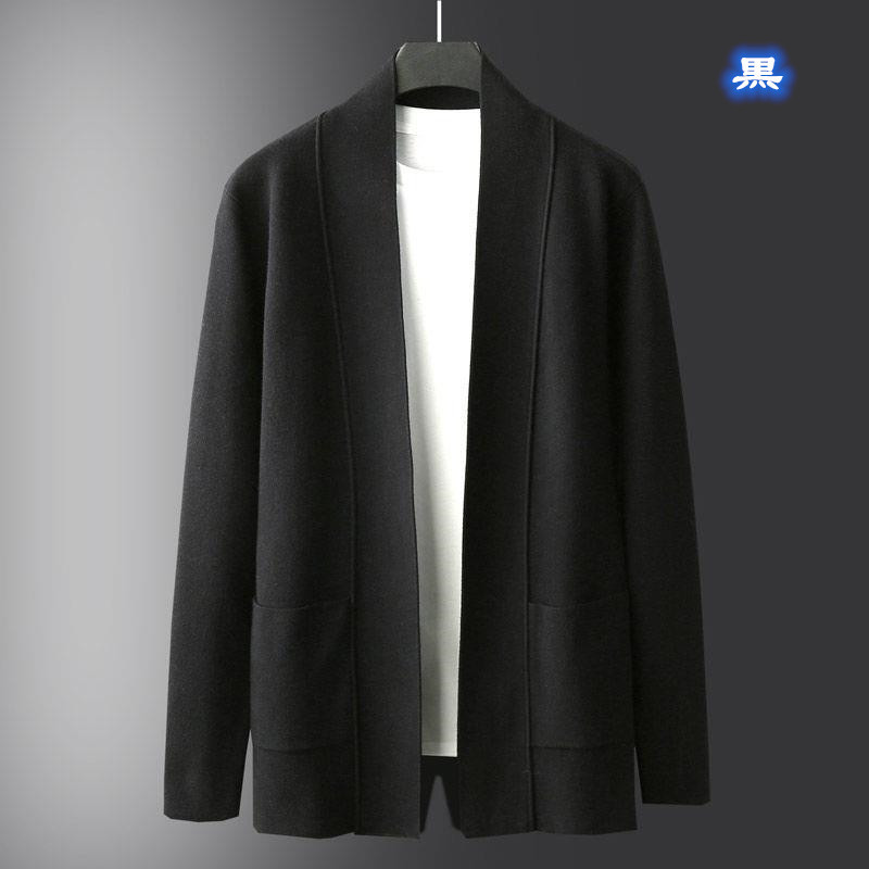 【お買い得，爆買い】 ニット カーディガン メンズ カーディ 春物 春服 ニットカーデ 無地 トップス カジュアル アウター 黒 XL(カーディガン)｜売買されたオークション情報、yahooの商品情報をアーカイブ公開 - オ カーディガン