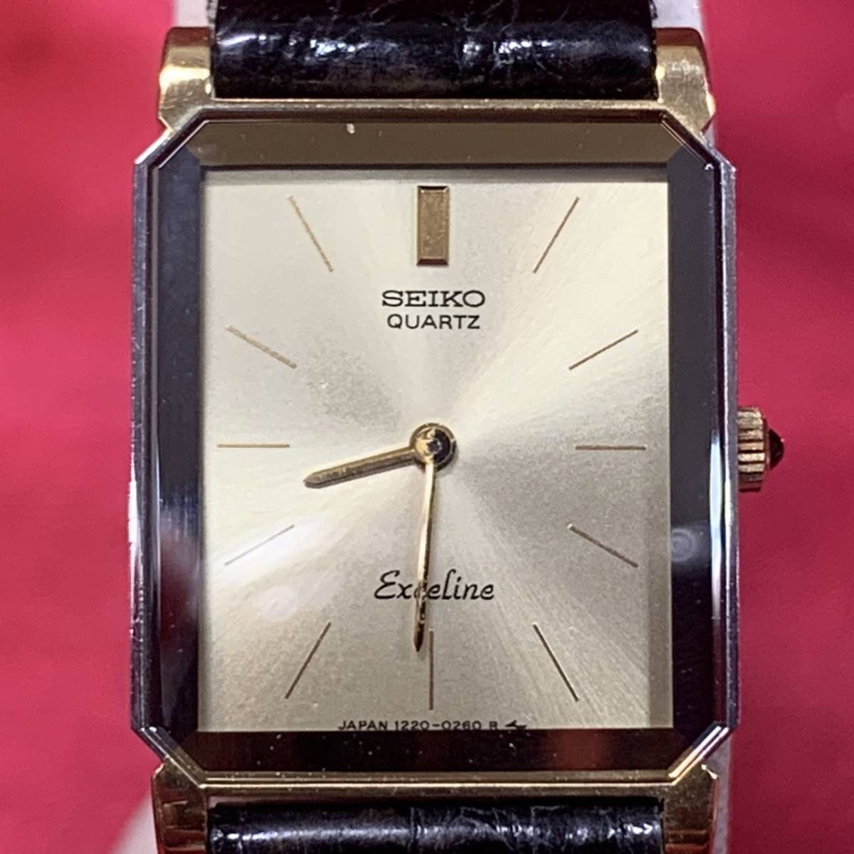 稼働 SEIKO dolce 8j41-6030 薄型 メンズ腕時計qz SEIKO 8J41-6030 