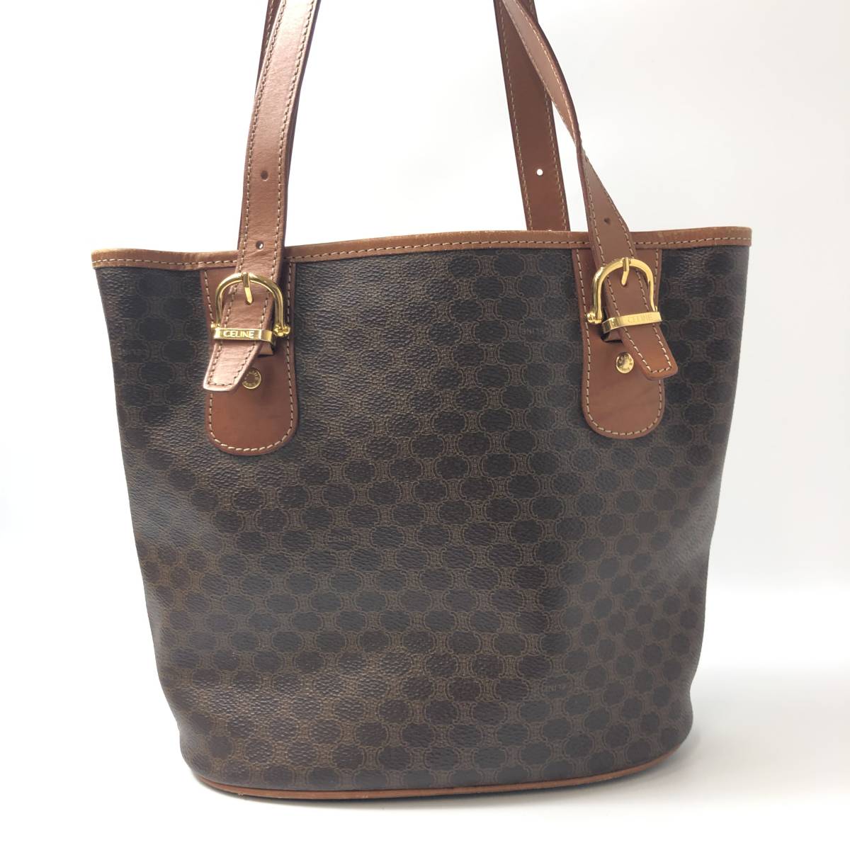 ○9B100/CELINE セリーヌ/トートバッグ/ハンドバッグ/肩がけ/マカダム 