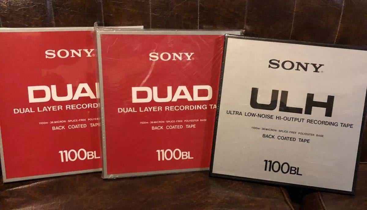 【未開封】SONY DUAL LAYER RECORDING TAPE オープンリールテープ DUAD-11-1100-BL / ULH-11-1100BL / 3本セット / BACK COATED TAPE Sony Reel Tape 「エルカセットテープ」の落札 PDP-65C AMS