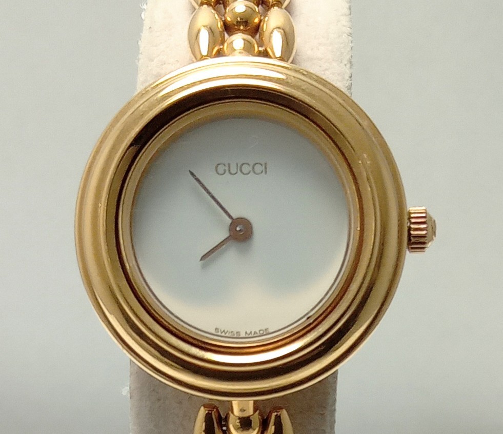 GUCCI グッチ 11.12.2 レディース 電池式 文字盤傷有り 換えベゼル有り