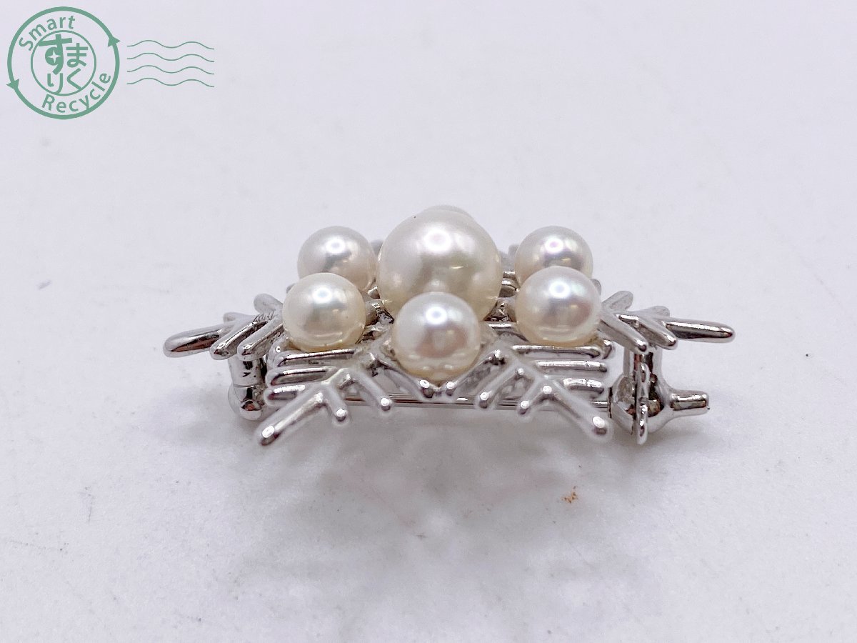 09310045 ▽ 1円～！ MIKIMOTO ミキモト ブローチ SV シルバー M刻印 