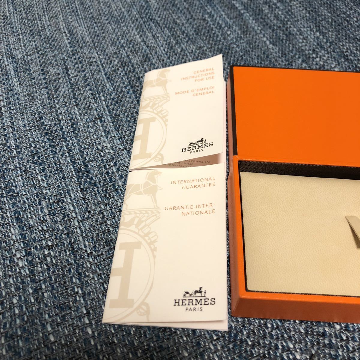HERMES エルメス 時計 空箱 ケース 箱 2個セット 冊子付き まとめて