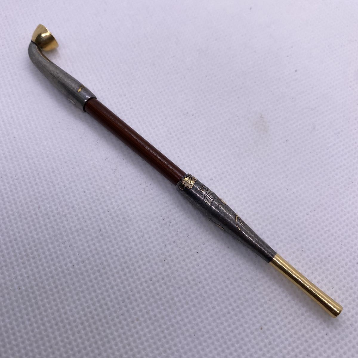 キセル】金・銀製 煙管 重量9.0g 竹製煙管 【キセル 煙草道具 喫煙具